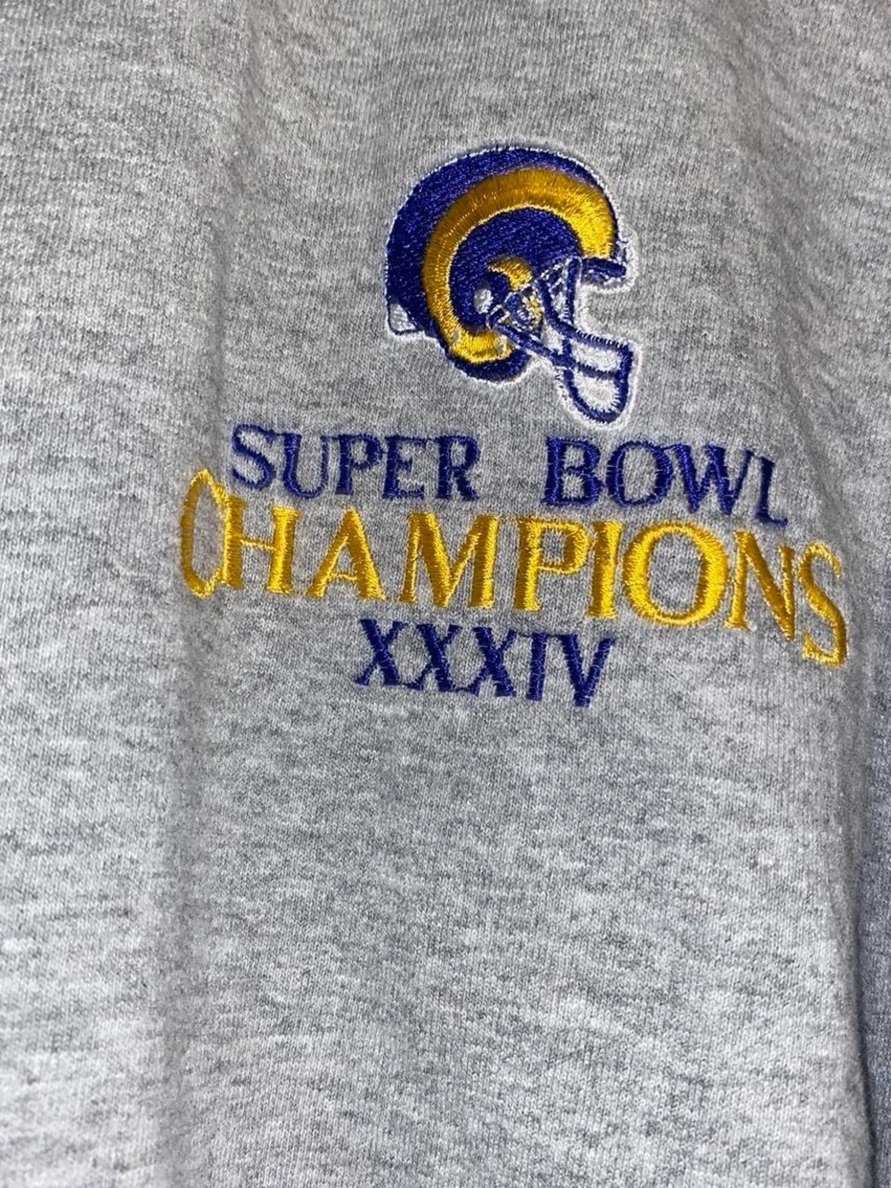 Vintage Puma Super Bowl XXXIV Champions St Louis Rams T-Shirt - Picture 2 of 5